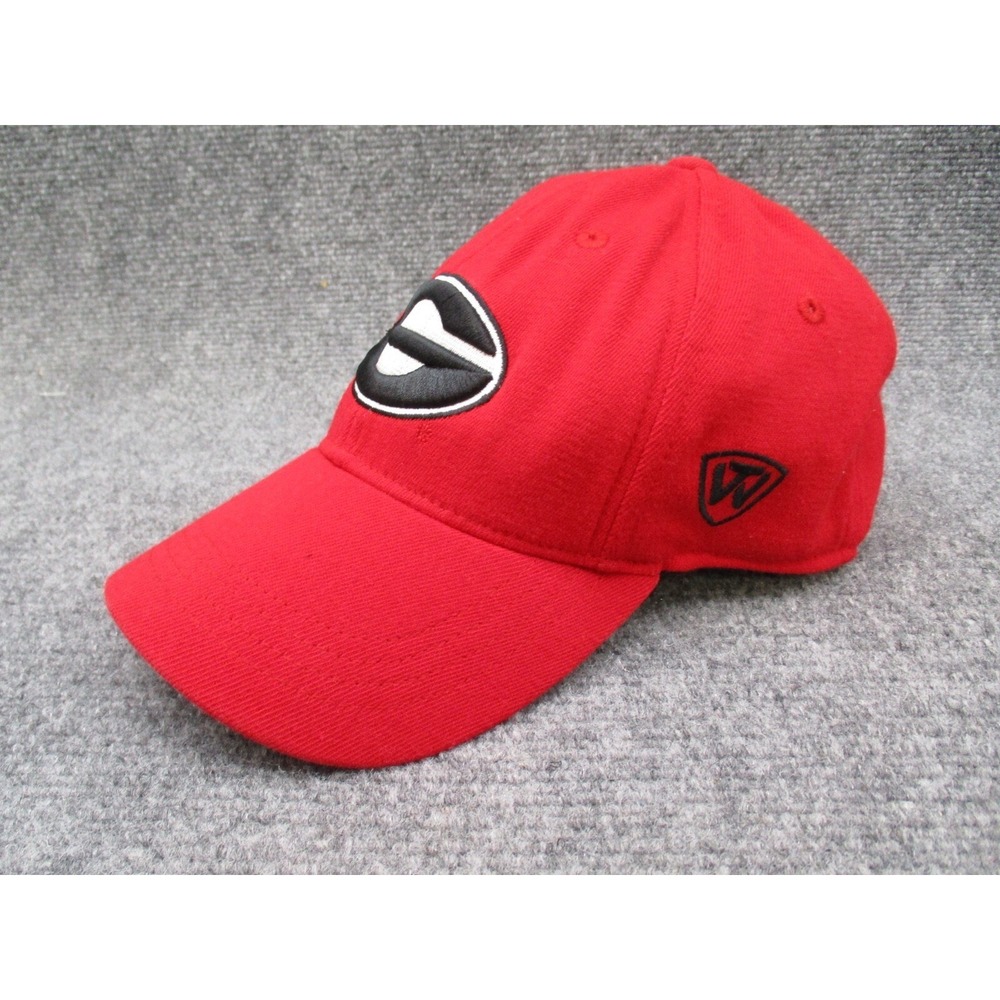 Top of the World Mens Hat Memory Fit Red Georgia Bulldogs Embroidered OSFA